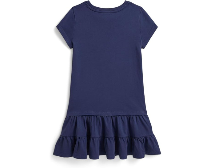 Платье детское ярусное Polo Ralph Lauren из хлопка с мишкой