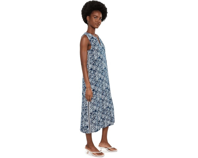 Платье NIC+ZOE Shibori Lilies Cora индиго мульти