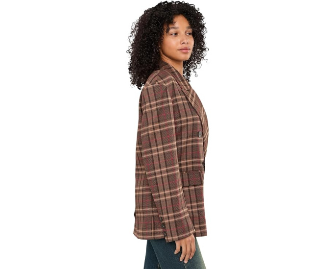 Двубортный блейзер Free People Dean в клетку