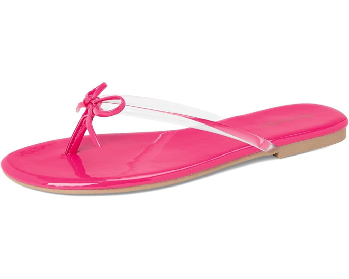 Сандалии Wish List Clear Patent V Leather от Seychelles с бантиком