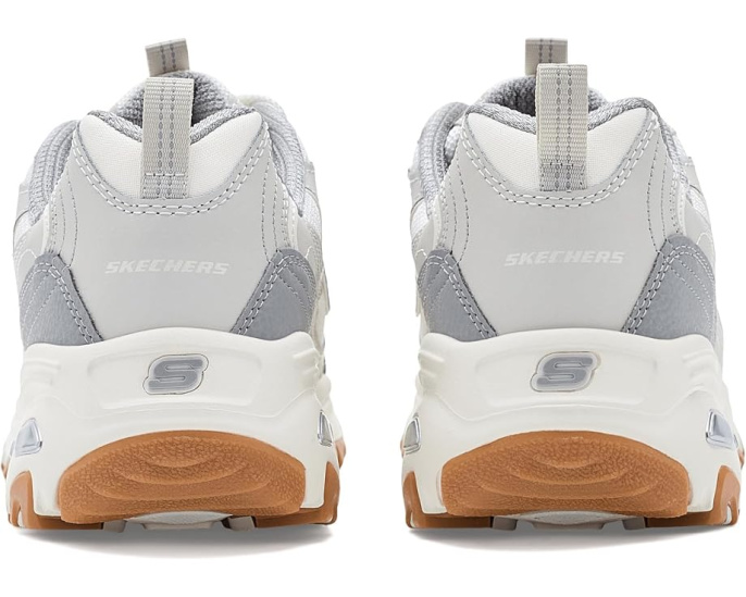 Кроссовки Skechers D'Lites Popular Vote серые на шнуровке