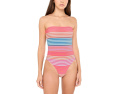 Цельный купальник Amber One-Piece Beach Riot с полосатым узором