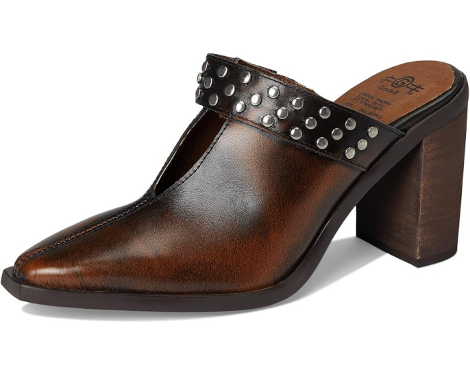 Мюли Corral Boots Lady Studs с состаренной кожей и каблуком 3 дюйма