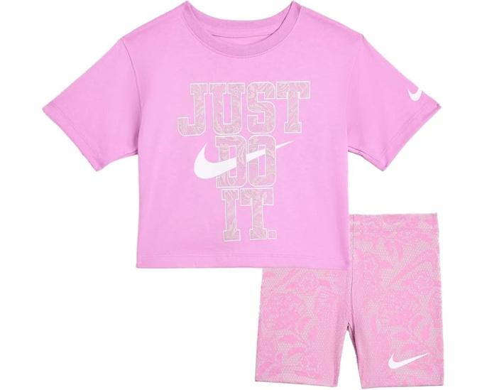Велосипедные шорты Lace It Up с топом от Nike для малышей