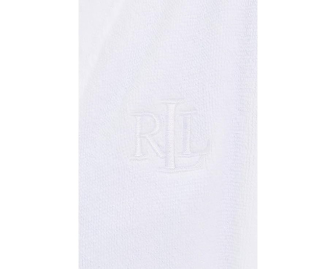 Халат Lauren Ralph Lauren из интерлока с капюшоном и контрастным кантом