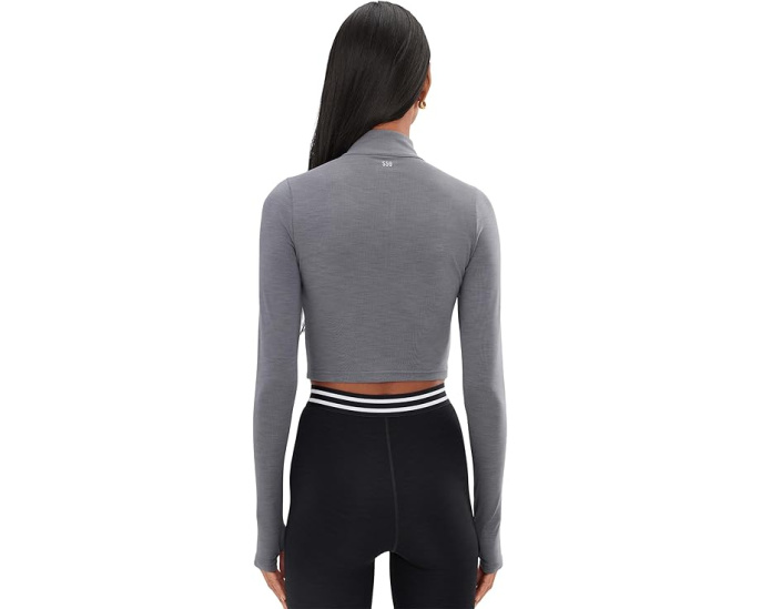 Топ Stevie Active Rib 1 2 Zip Splits59 половинная молния