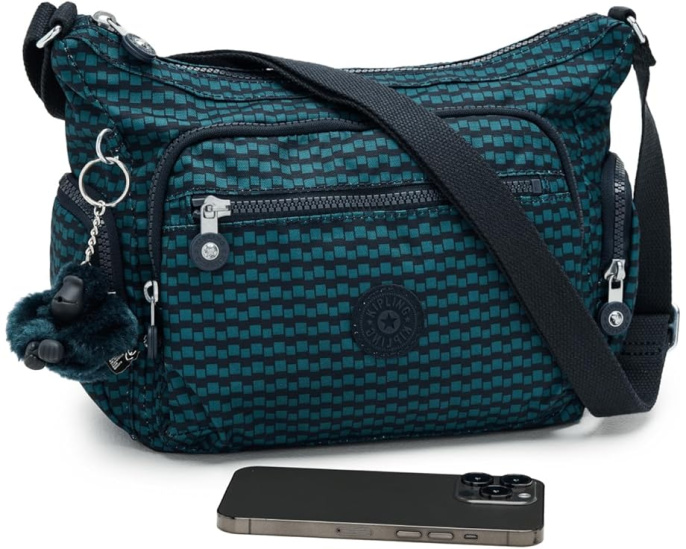 Kipling Маленькая сумка кроссбоди Gabbie с карманом на молнии и плоским дном