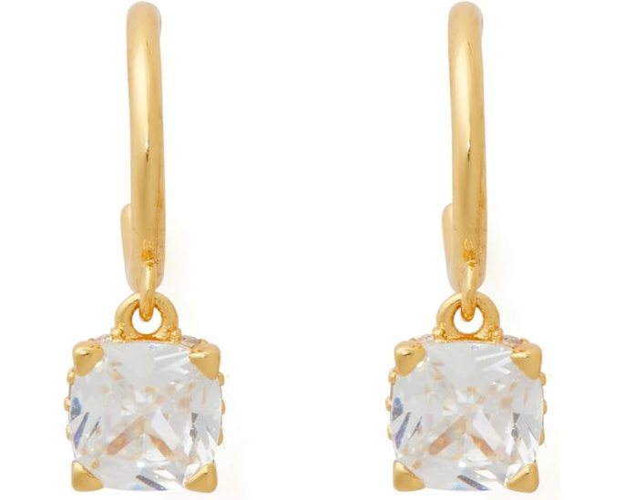 Серьги-конго Kate Spade New York 6mm Square Huggies с цирконием