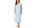 Eileen West Ночная рубашка Cotton Knit Cap Sleeve Long Gown с принтом