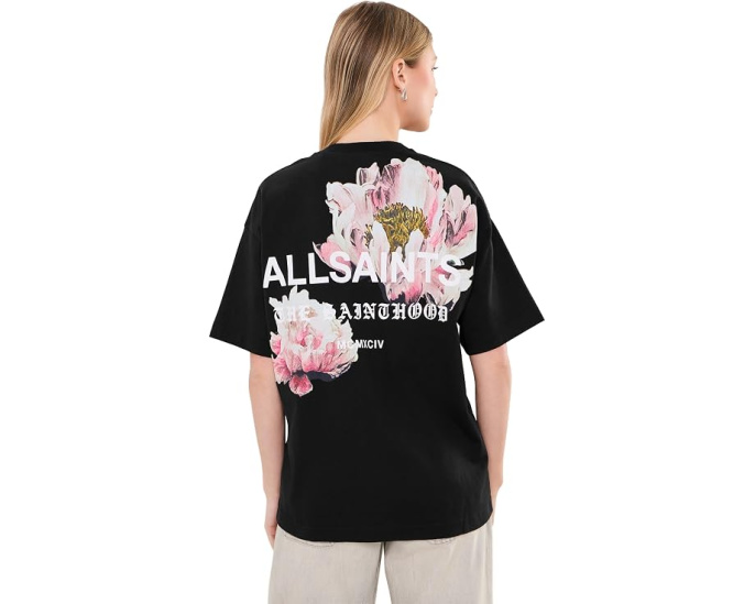 Футболка AllSaints Eliana Etta свободного кроя