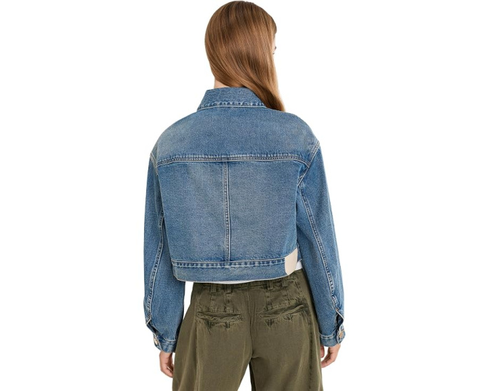 Укороченная куртка Blink AllSaints из органического денима