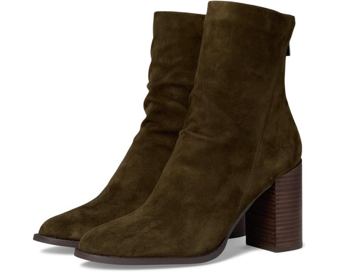 Ботинки Steve Madden Obsession на квадратном каблуке с замком молнией и верхом из замши