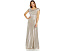 Вечернее платье Adrianna Papell Metallic Knit с драпированным вырезом