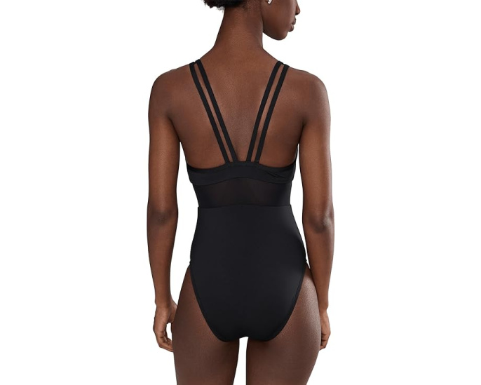 Цельный купальник Nike Mesh V Back с сетчатыми вставками