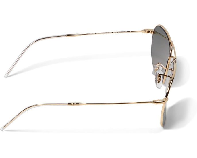 Ray-Ban солнцезащитные очки Caravan Reverse 58 мм с металлической оправой