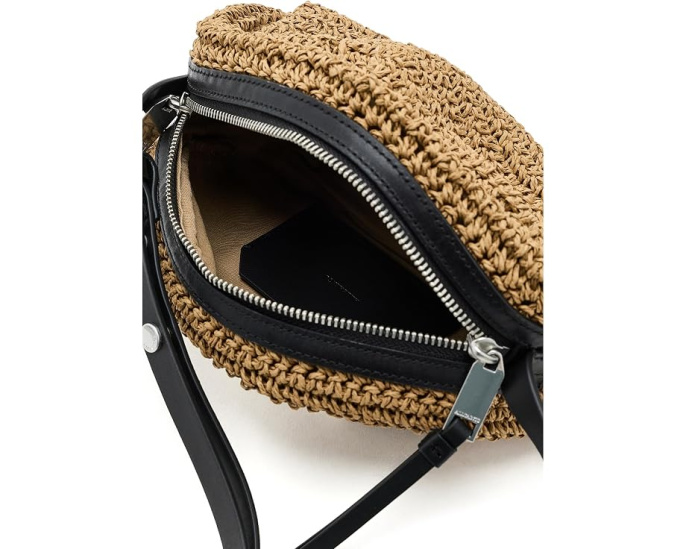 Сумка через плечо Rosalie Arc Raffia AllSaints из плетеной бумаги