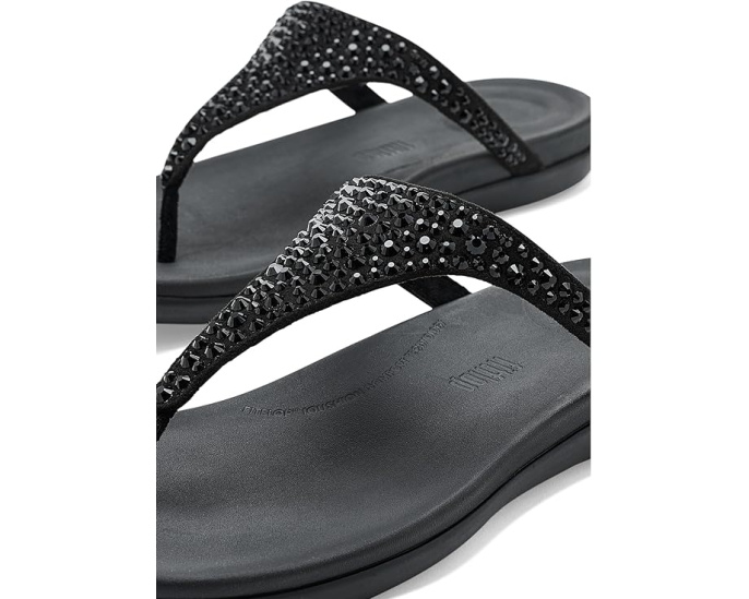 Босоножки Solay Mixed Crystal FitFlop с перепонкой на мыске