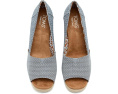 Босоножки TOMS Essential Wedge с открытым носком и плетеной отделкой