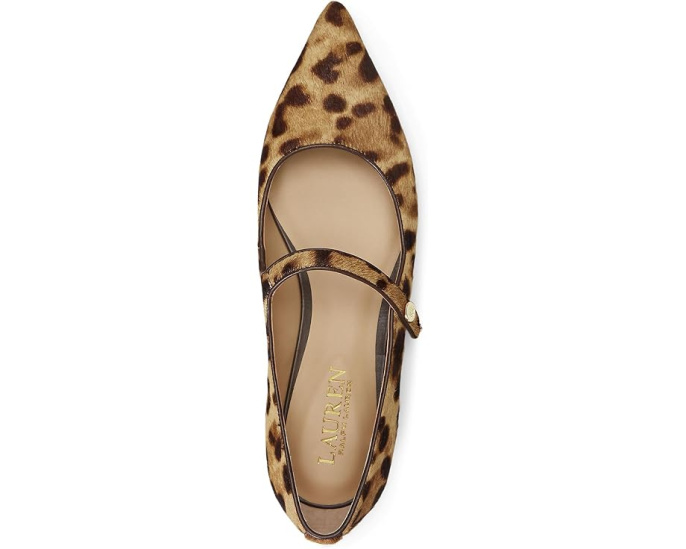 Балетки Lauren Ralph Lauren Londyn из леопардовой кожи