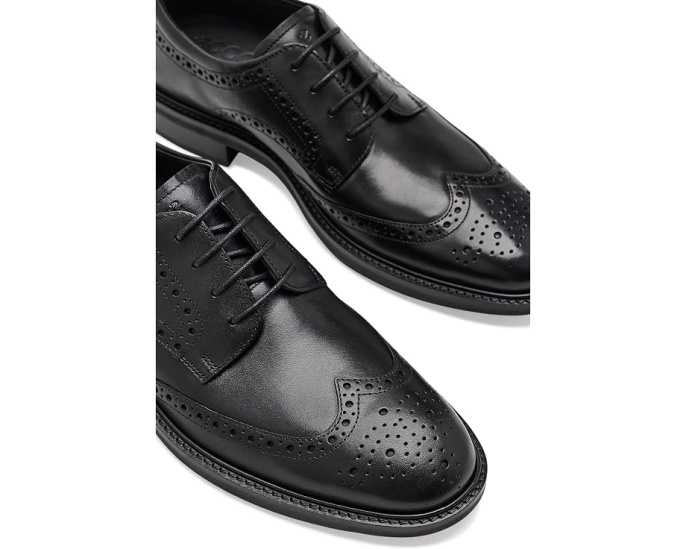 Оксфорды ECCO Prague Wingtip кожаные мужские