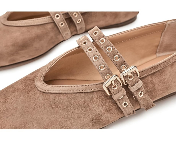 Балетки Steve Madden Lydia на ремешке с пряжкой из замши