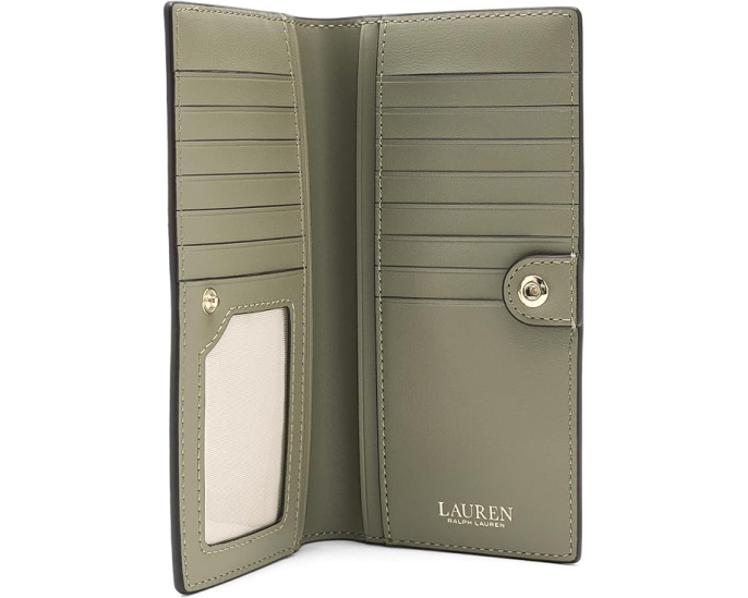 Тонкий кожаный бумажник Lauren Ralph Lauren Crosshatch