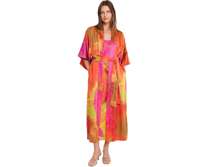 Natori Халат Soleil Robe с принтом разноцветный