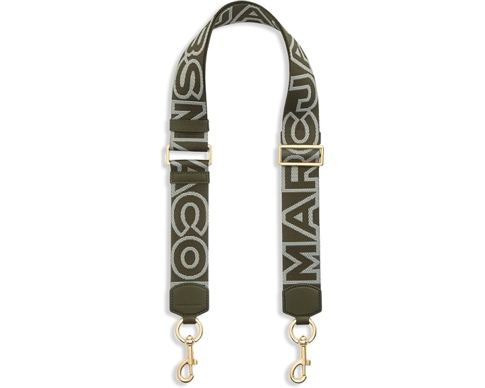 Ремешок Marc Jacobs The Outline Logo Webbing с логотипом и застежкой-карабином