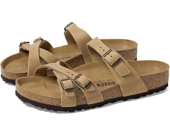 Сандалии Franca Oiled Leather на кожаной подошве Birkenstock