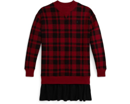 Платье для девочки Polo Ralph Lauren Kids из флиса в клетку Buffalo