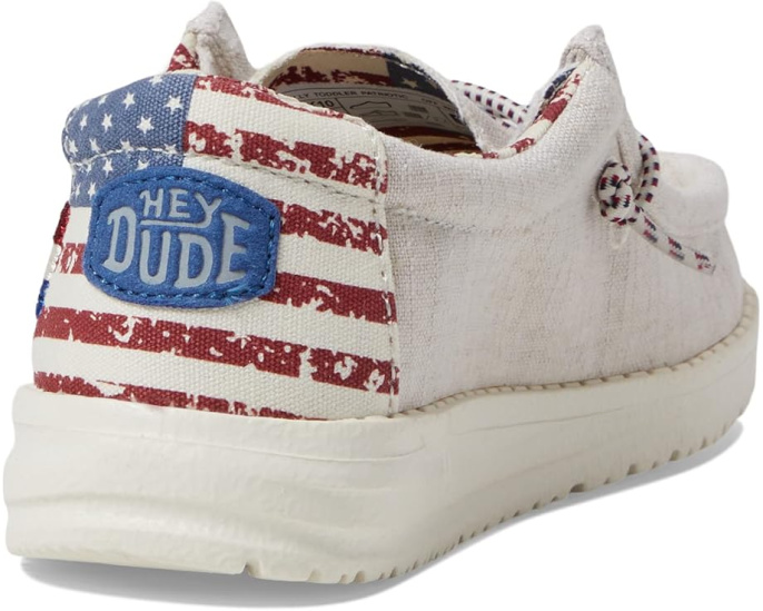 Кроссовки Hey Dude Wally Americana с принтом флага США