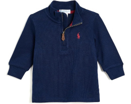 Polo Ralph Lauren водолазка Estate-Rib 3/4 с молнией для малышей