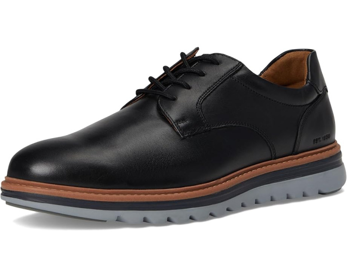 Johnston & Murphy Braxton Plain Toe с подошвой TRUFOAM EVA и кожаной подкладкой