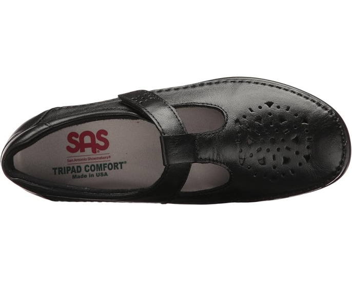 Мокасины SAS Loafers с Т-образным ремешком на липучке