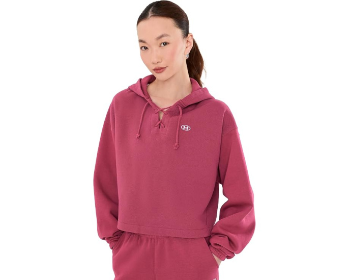 Under Armour Rival Fleece худи на шнуровке женское