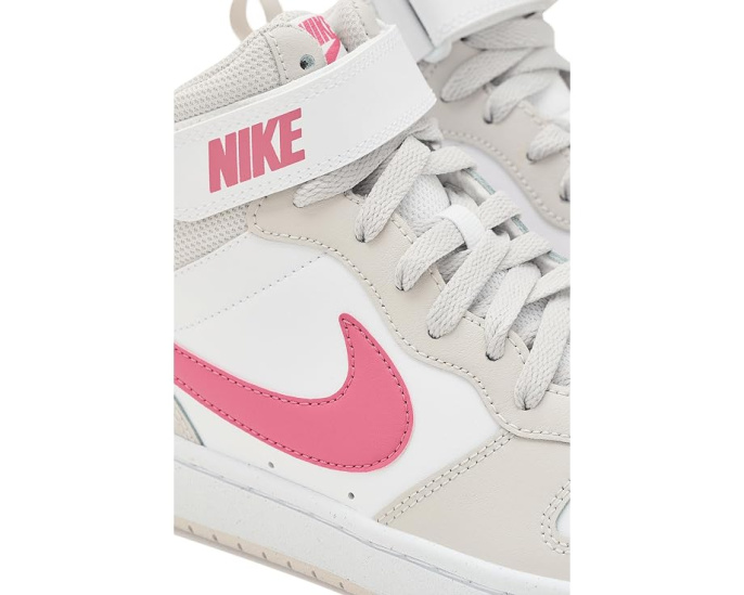 Кроссовки Nike Kids Court Borough Mid 2 для старших детей с кожаным верхом