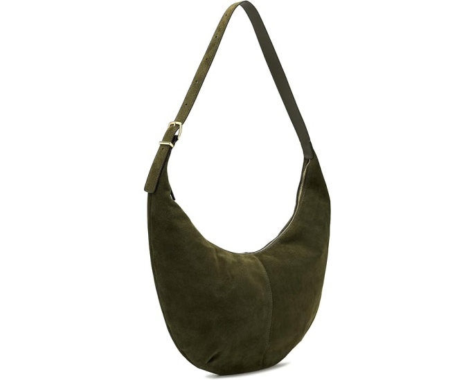 Сумка Essential Curve Shoulder Bag из замши Madewell