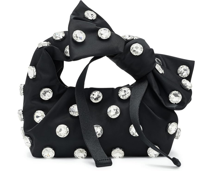 Мини-сумка Marc Jacobs The Gem Nylon Bow с бантом и съемным мешочком