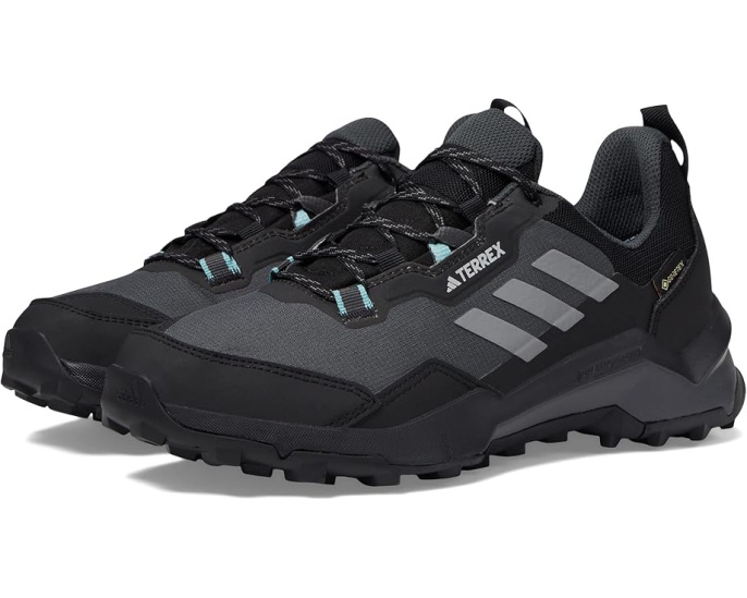 Кроссовки для хайкинга Terrex AX4 GTX Adidas черно серо мятные