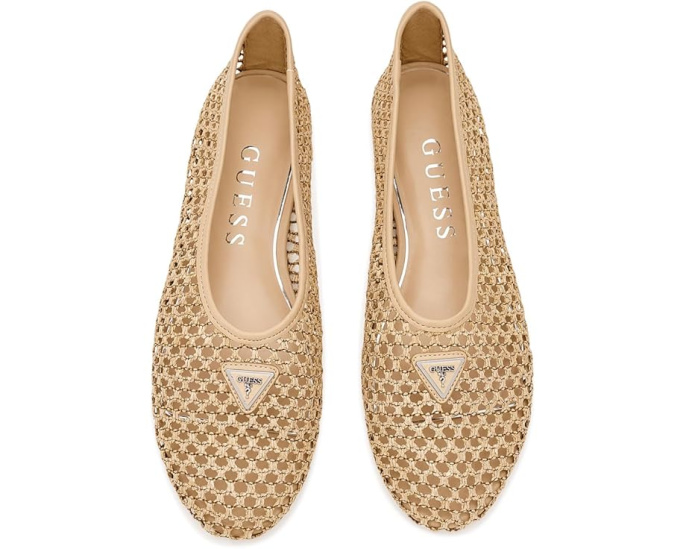 Балетки GUESS Aylora с сетчатыми вставками и логотипом