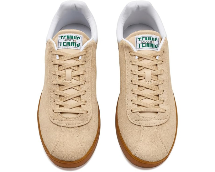 Кроссовки Lacoste Baseshot из замши с кожаными деталями