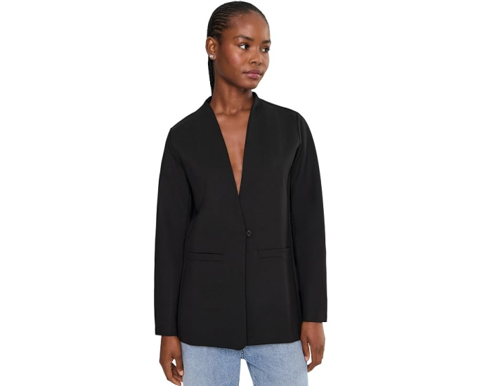 Washable Flex Ponte Shaped Blazer