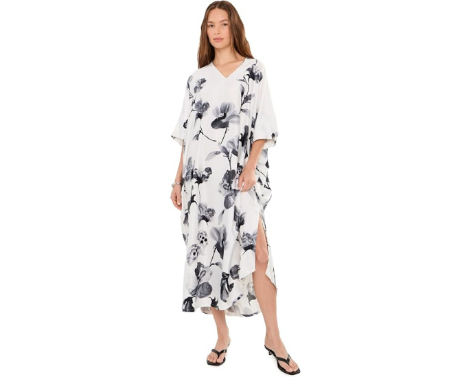 Кафтан Natori Aurelia Charmeuse цвета теплый белый