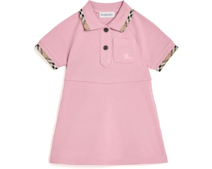 Платье Romola от Burberry Kids для малышей с контрастным принтом