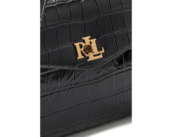 Сумка Lauren Ralph Lauren Croc-Embossed Small Farrah Soft Satchel