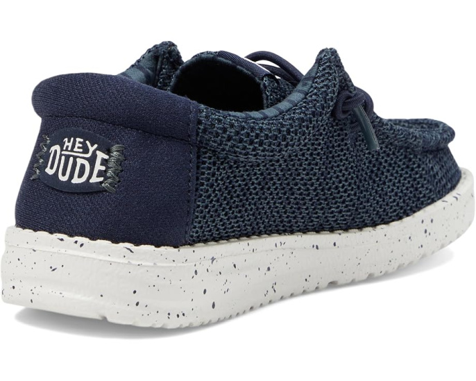 Детские слипоны Hey Dude Wally Stretch Sox с эластичными шнурками