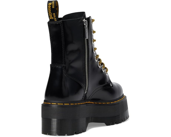 Ботинки Dr. Martens Jadon Max на высокой платформе с молнией