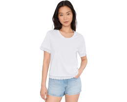Футболка Clara Tee с кружевной отделкой из органического хлопка и TENCEL Toad&Co
