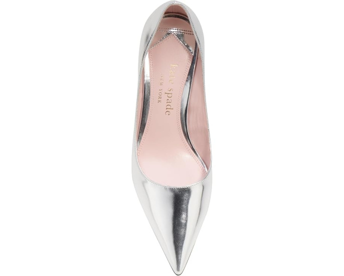 Туфли на каблуке Garnish от Kate Spade New York серебристые