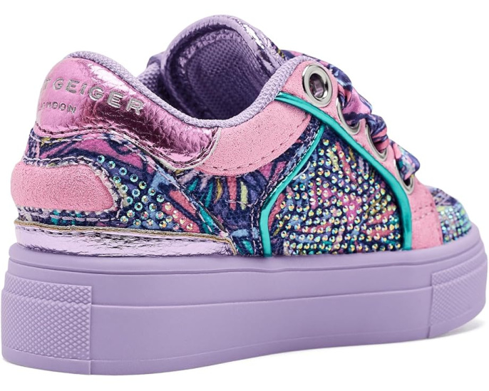 Kurt Geiger London Kids Кроссовки Mini Southbank Tag с цветком для малышей